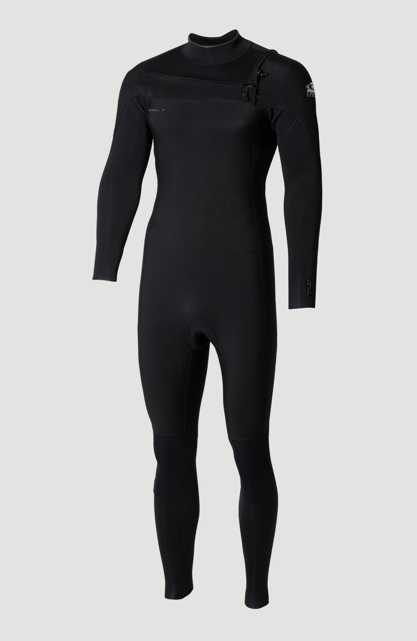 Epic 4/3mm Chest Zip Full Wetsuit Men A05 BLK/BLK/BLK