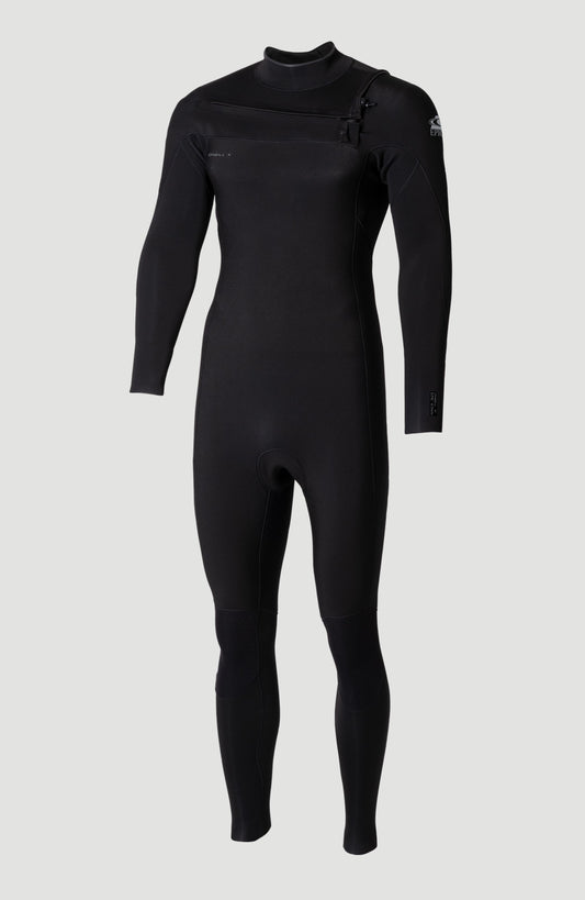 Epic 4/3mm Chest Zip Full Wetsuit Men A05 BLK/BLK/BLK
