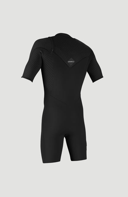 Hyperfreak 2mm Chest Zip Shortsleeve Spring Wetsuit Men|Wetsuits BLACK/BLACK