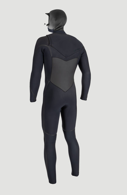 Psycho Tech 6/4mm Chest Zip Full Wetsuit with Hood Men|Wetsuits BLACK/BLACK