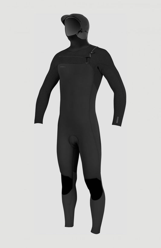 O'Neill Men Hyperfreak 4/3mm Chest Zip Hood Men – O'Neill Men|Wetsuits BLACK/BLACK