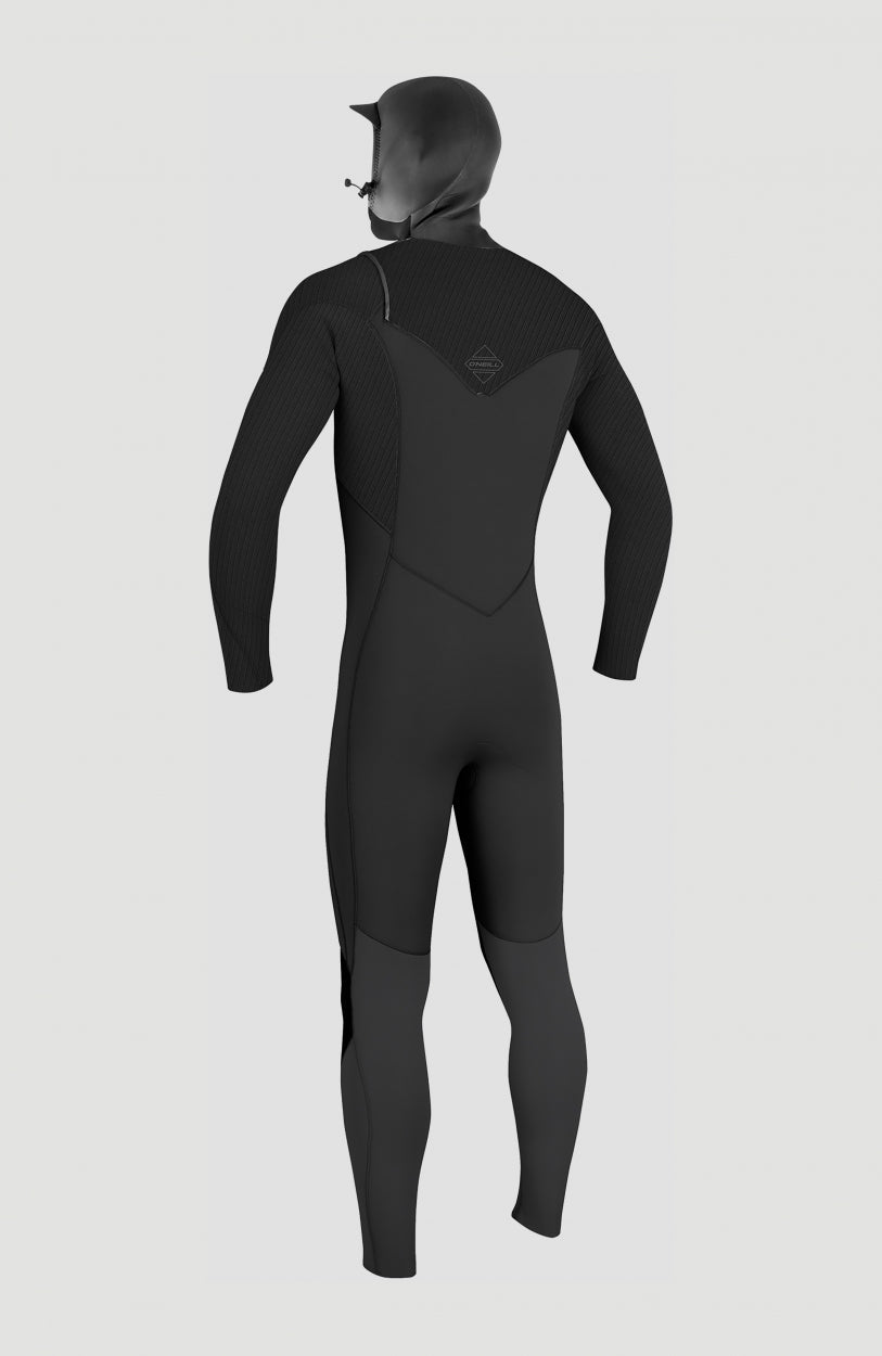 O'Neill Men Hyperfreak 4/3mm Chest Zip Hood Men – O'Neill Men|Wetsuits BLACK/BLACK