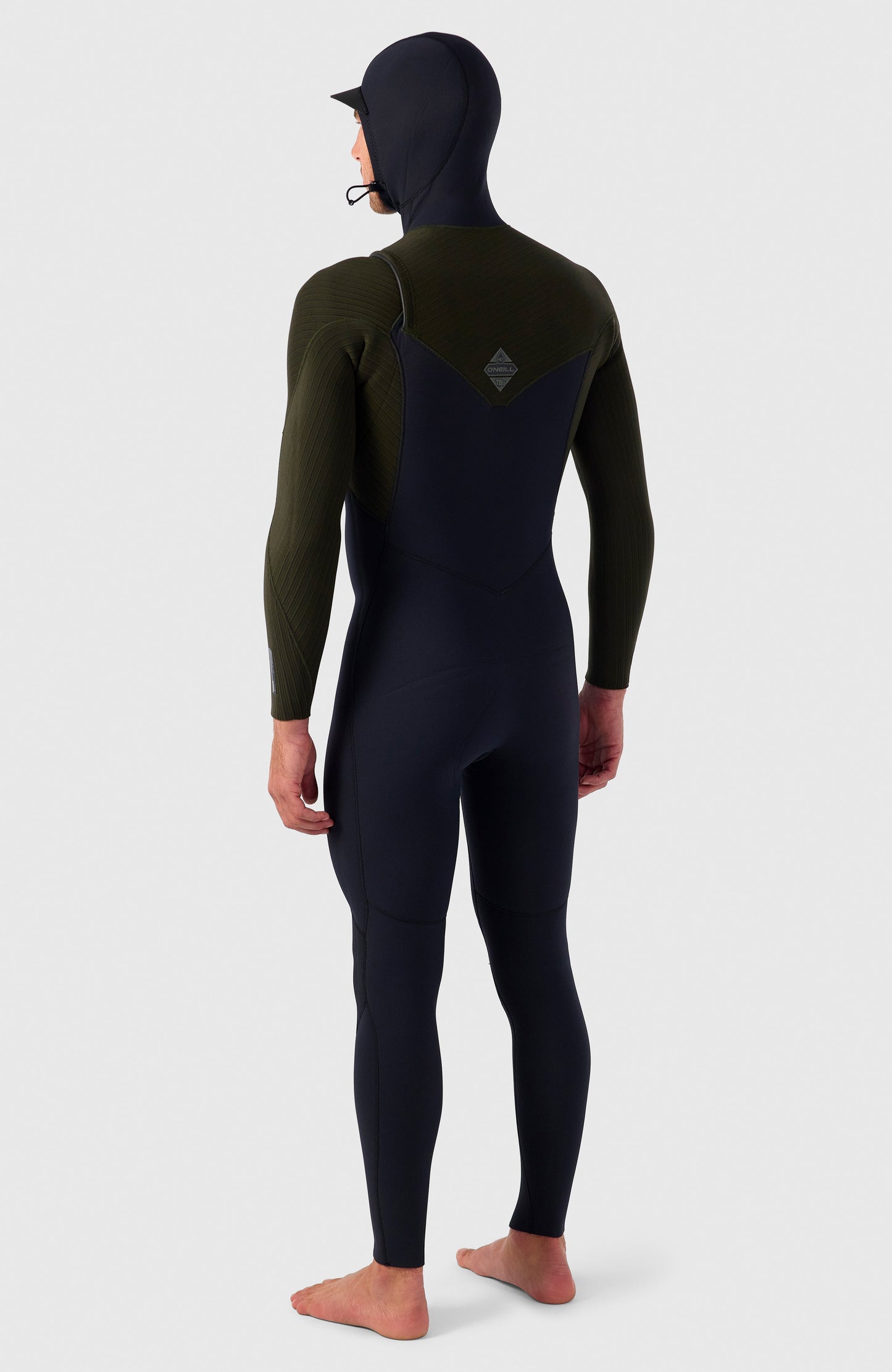 O'Neill Men Hyperfreak 5/4mm Chest Zip Full Wetsuit with Hood Men – O'Neill Men|Wetsuits BLACK/BLACK
