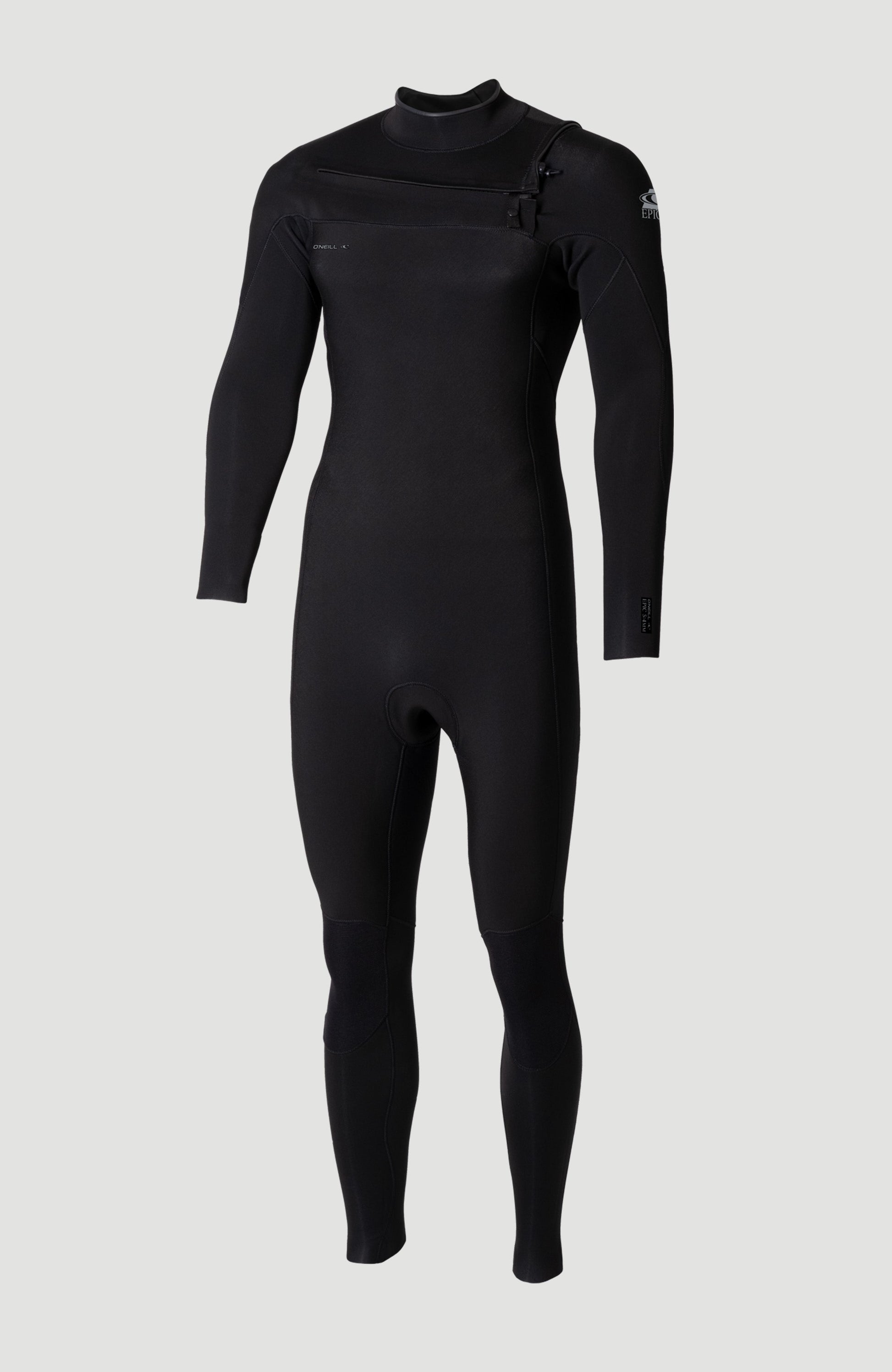 Epic 5/4mm Chest Zip Full Wetsuit Men A05 BLK/BLK/BLK