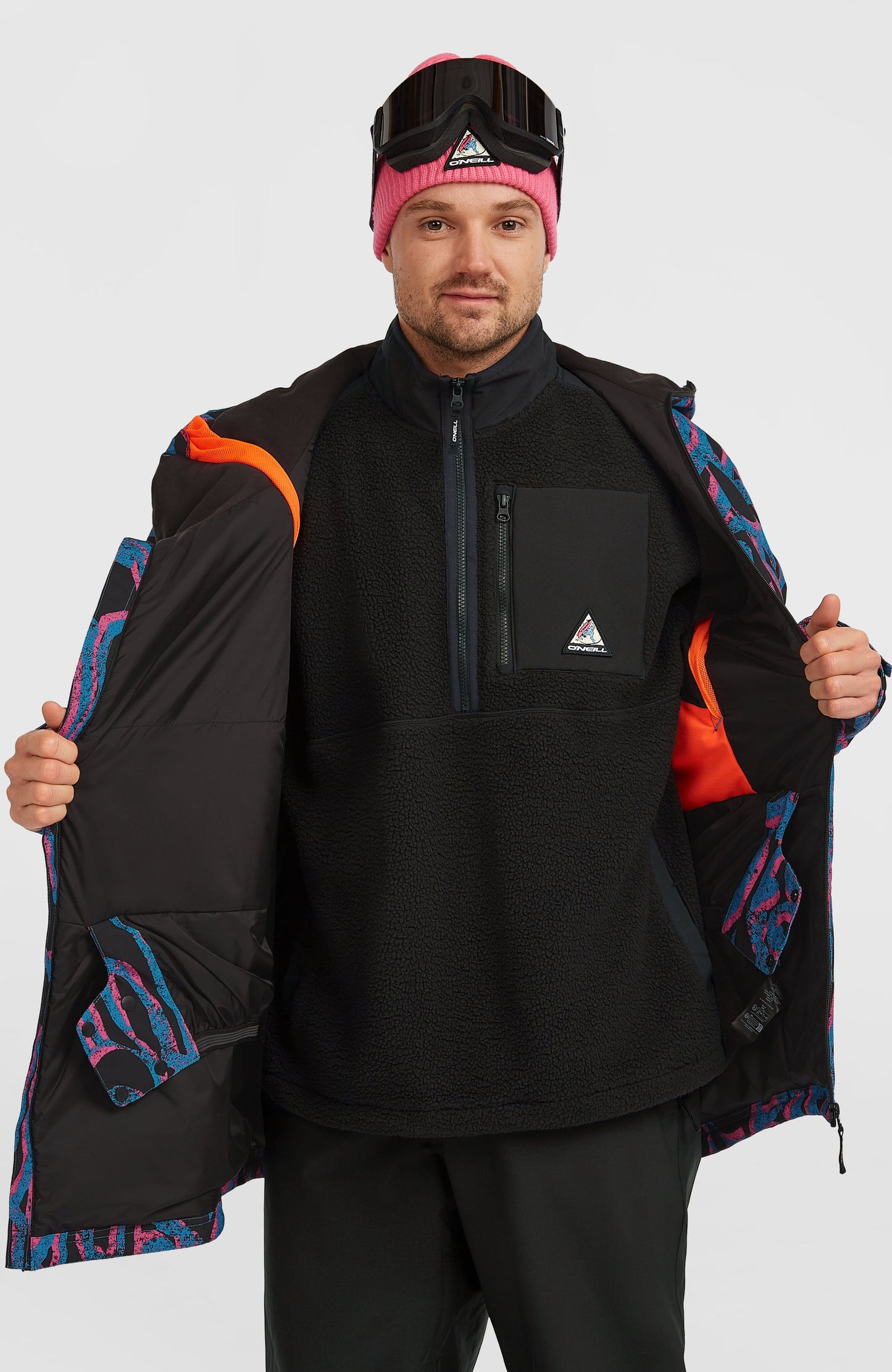 FWC'Play Asymmetric Snow Jacket Men Pink Legacy