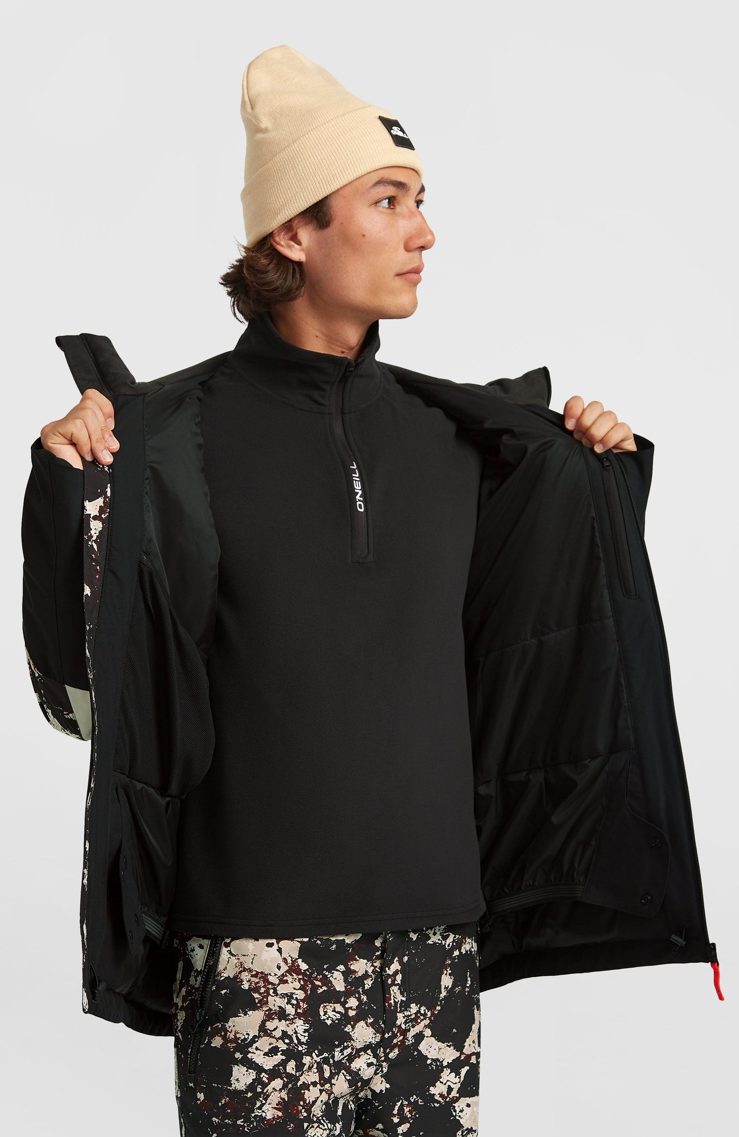 FWC'Cruz Triple Snow Jacket Men Black/Beige Quarry