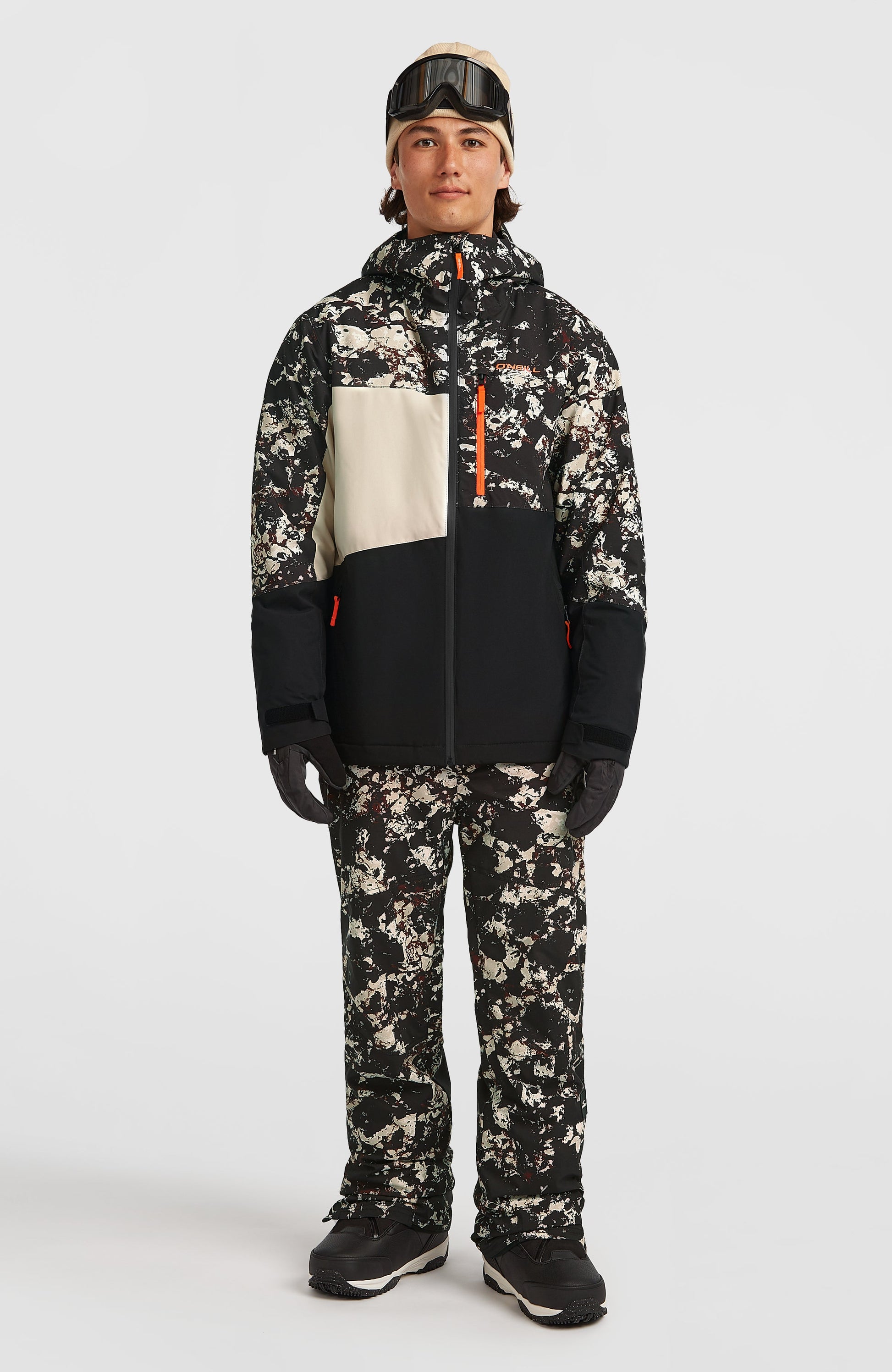 FWC'Cruz Triple Snow Jacket Men Black/Beige Quarry
