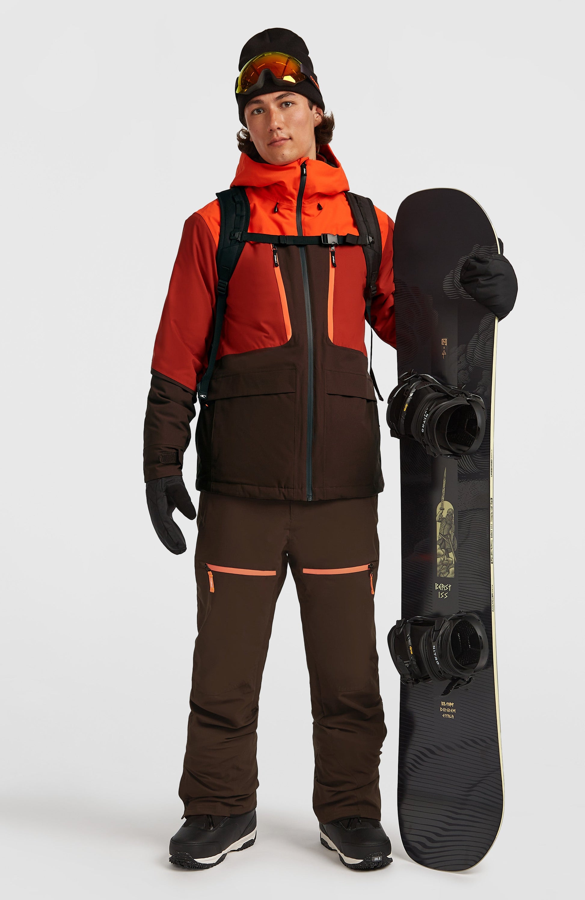 FWC’Peak Fire Snow Jacket Men Flame Colour Block