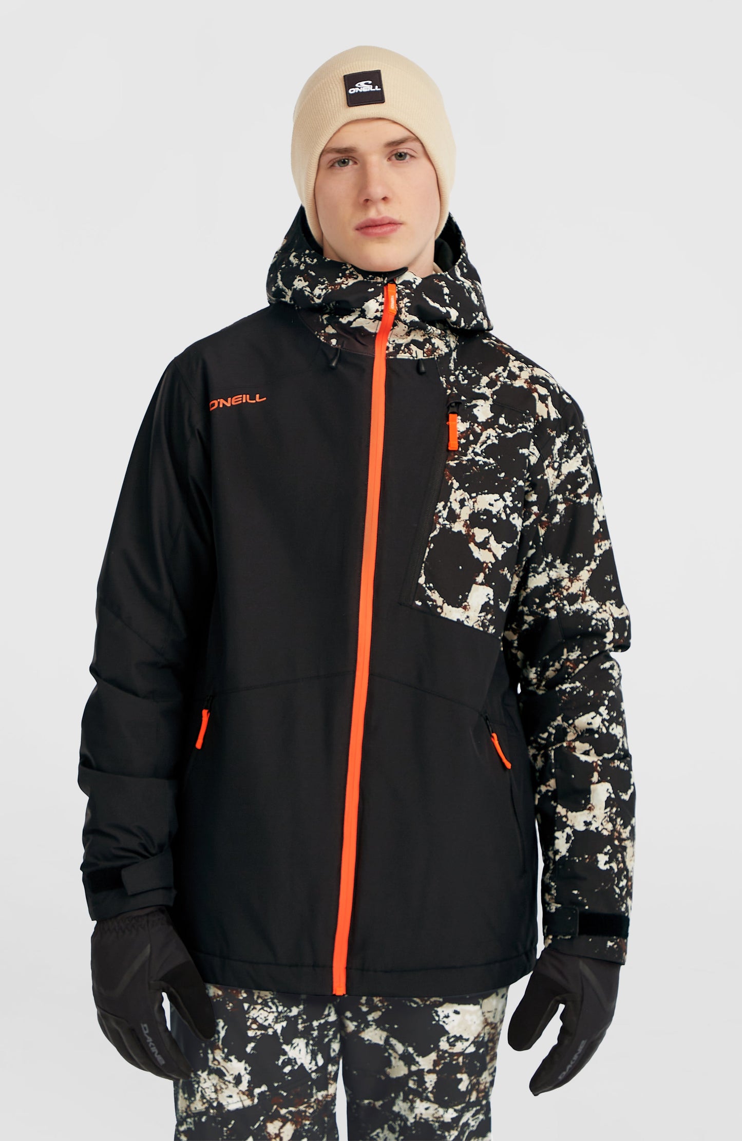 FWC'Cruz Block Snow Jacket Men Black/Beige Quarry