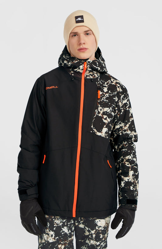 FWC'Cruz Block Snow Jacket Men Black/Beige Quarry