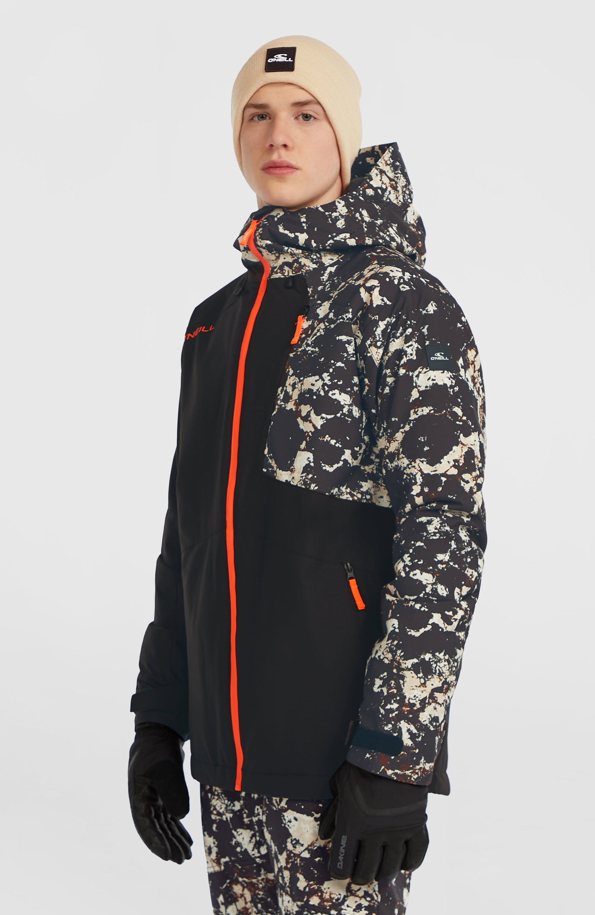 FWC'Cruz Block Snow Jacket Men Black/Beige Quarry