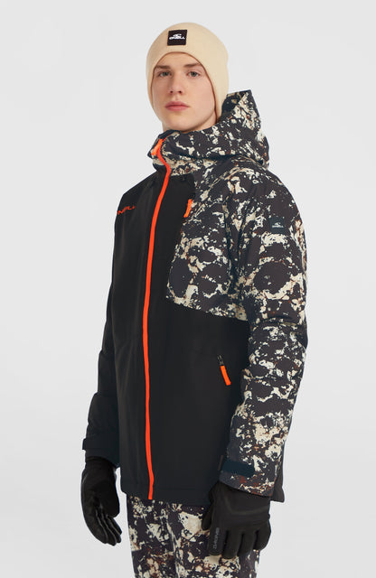 FWC'Cruz Block Snow Jacket Men Black/Beige Quarry