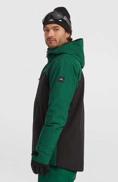FWC'Cruz Duo Snow Jacket Men Emerald Envy Colour Block