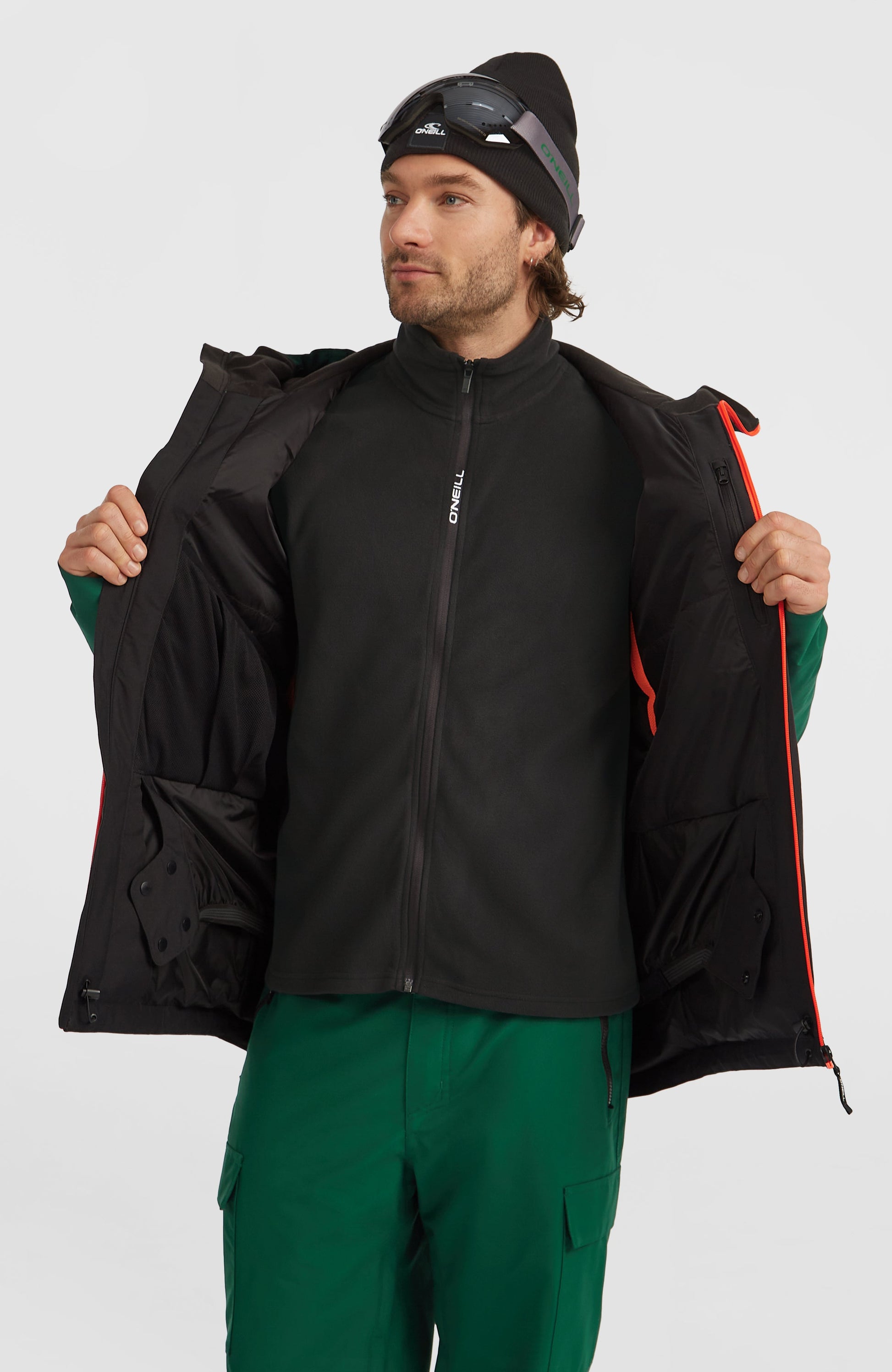 FWC'Cruz Duo Snow Jacket Men Emerald Envy Colour Block