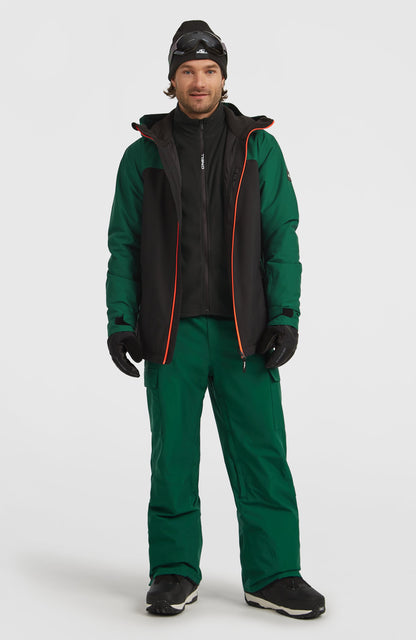 FWC'Cruz Duo Snow Jacket Men Emerald Envy Colour Block