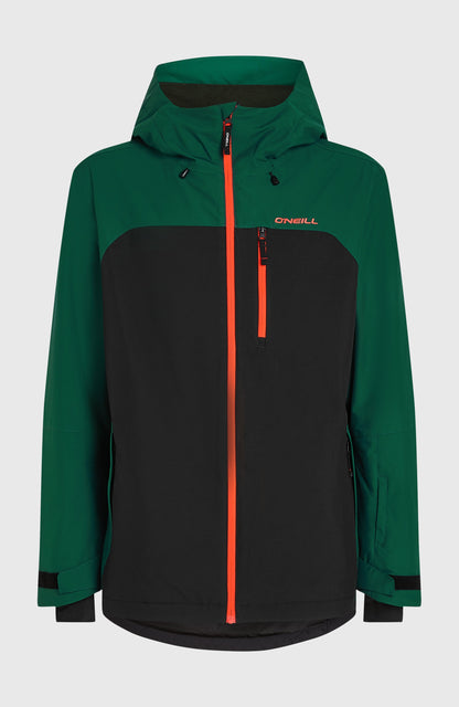 FWC'Cruz Duo Snow Jacket Men Emerald Envy Colour Block