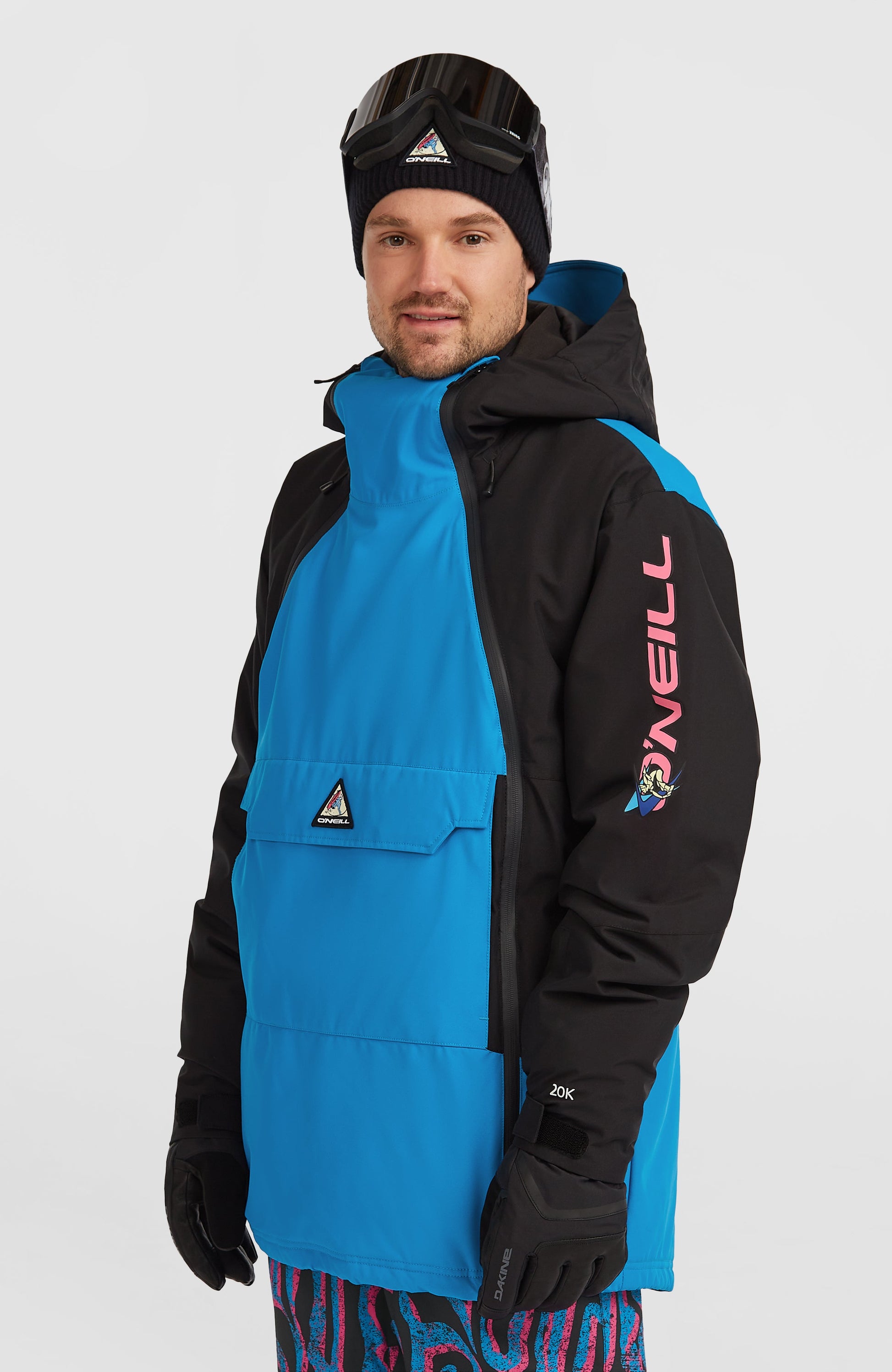 FWC'Play Asymmetric Snow Jacket Men Ocean Melody Colour Block