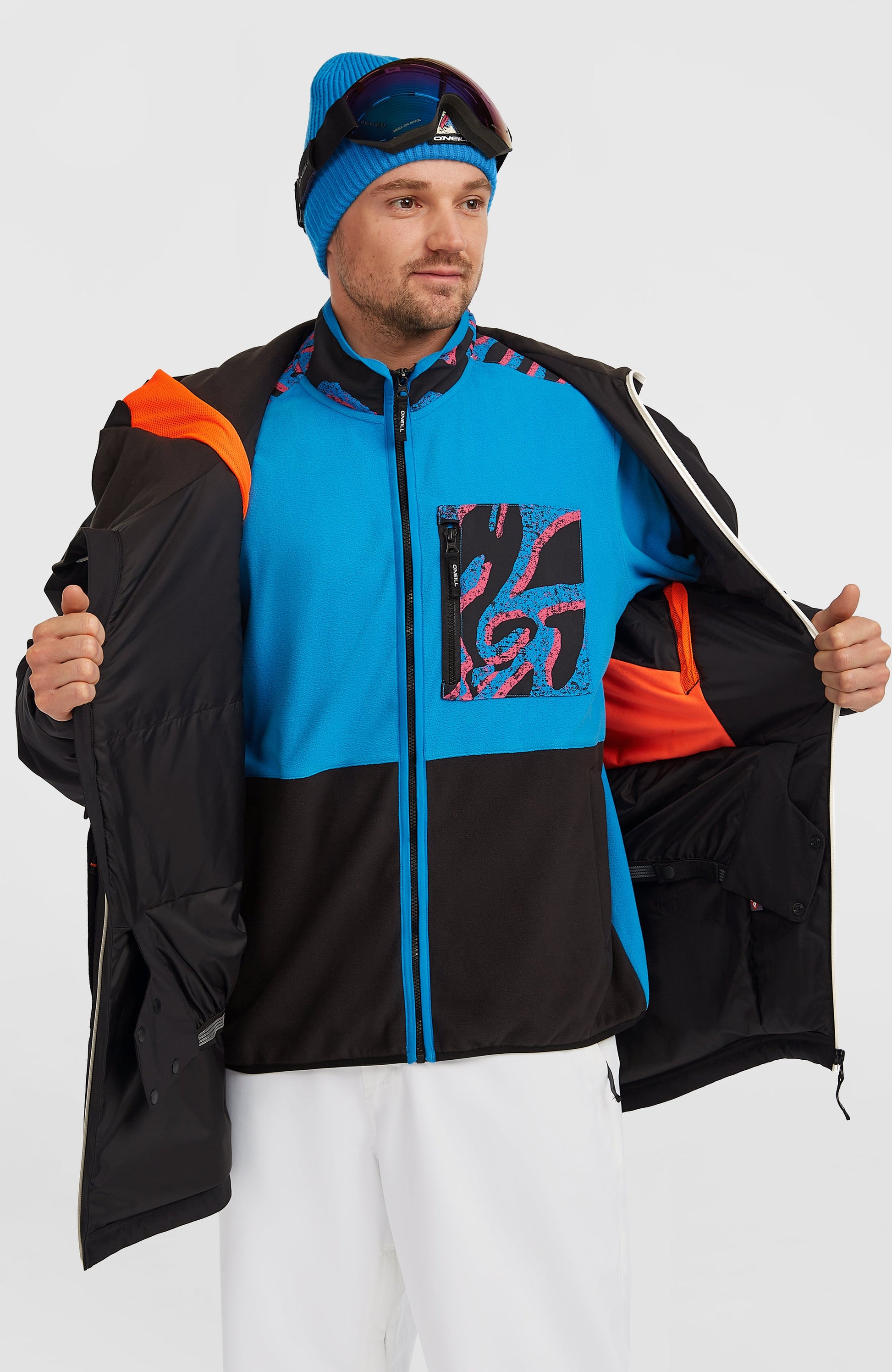 FWC'Play Asymmetric Snow Jacket Men Black Out