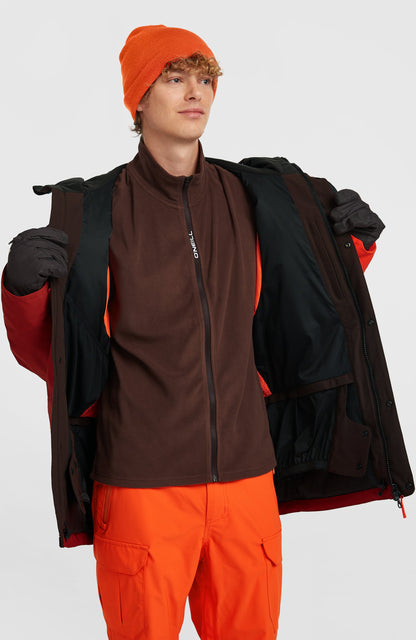 FWC'Peak Pro Snow Jacket Men Bonfire Colour Block