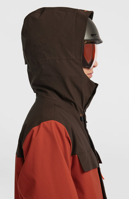 FWC'Peak Pro Snow Jacket Men Bonfire Colour Block