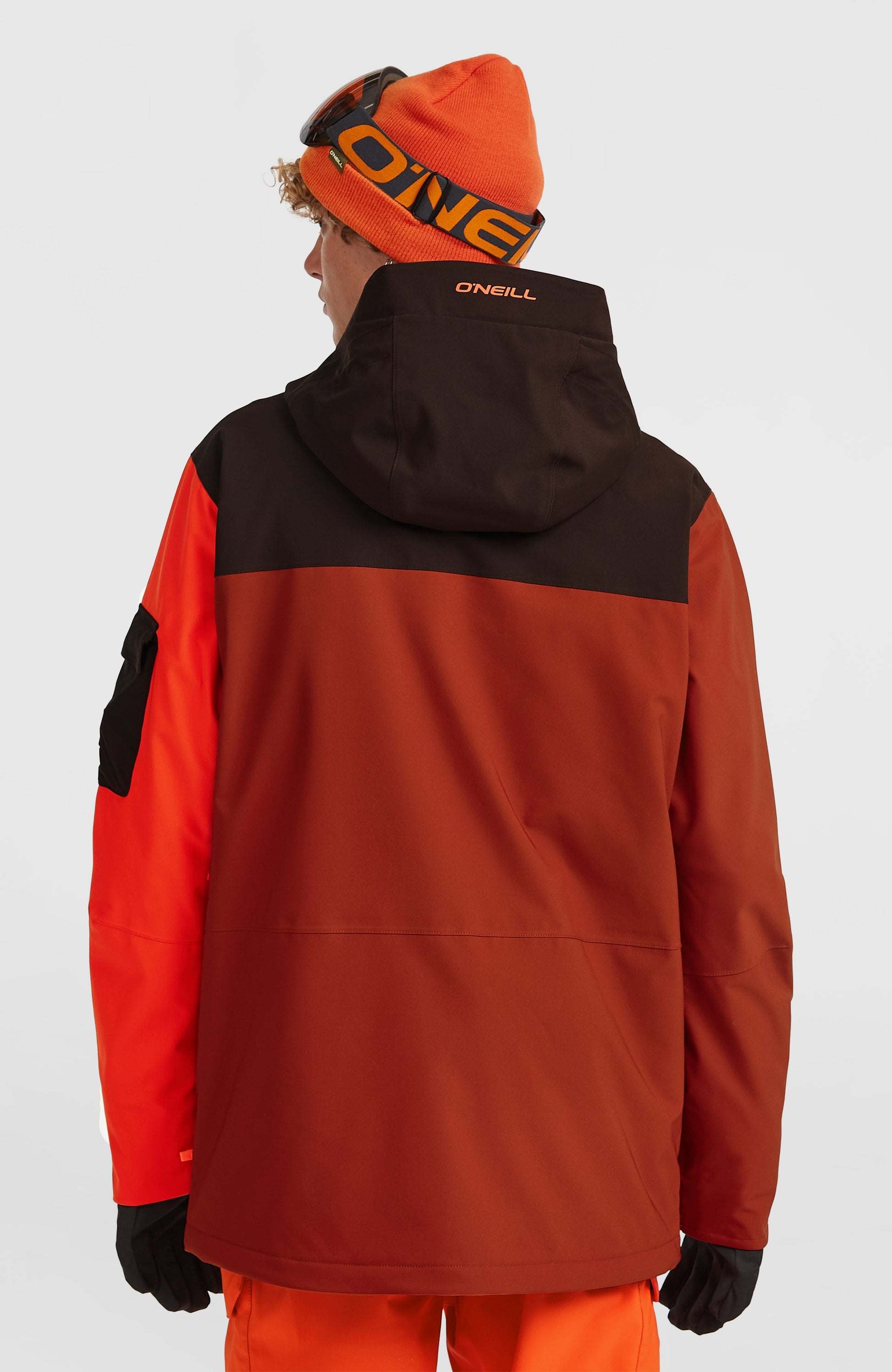 FWC'Peak Pro Snow Jacket Men Bonfire Colour Block