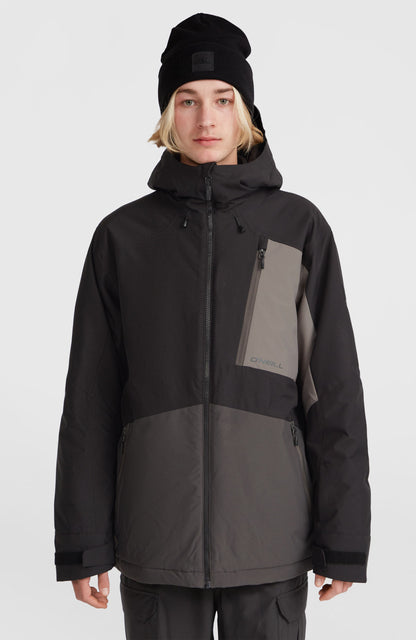 Hammer Block Snow Jacket Men Black Out Colour Block