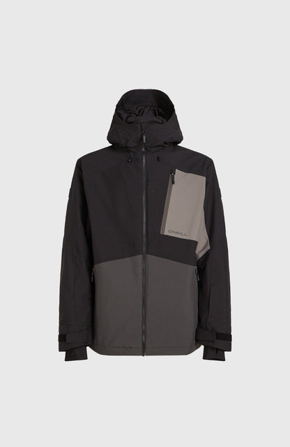 Hammer Block Snow Jacket Men Black Out Colour Block
