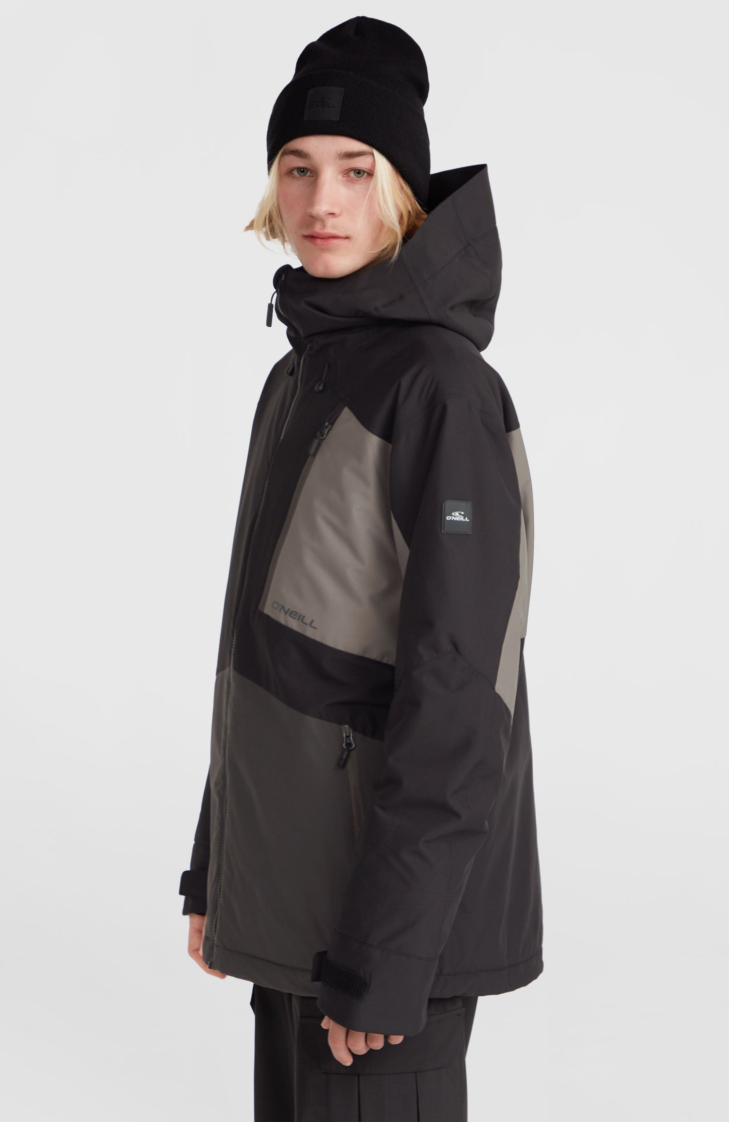 Hammer Block Snow Jacket Men Black Out Colour Block