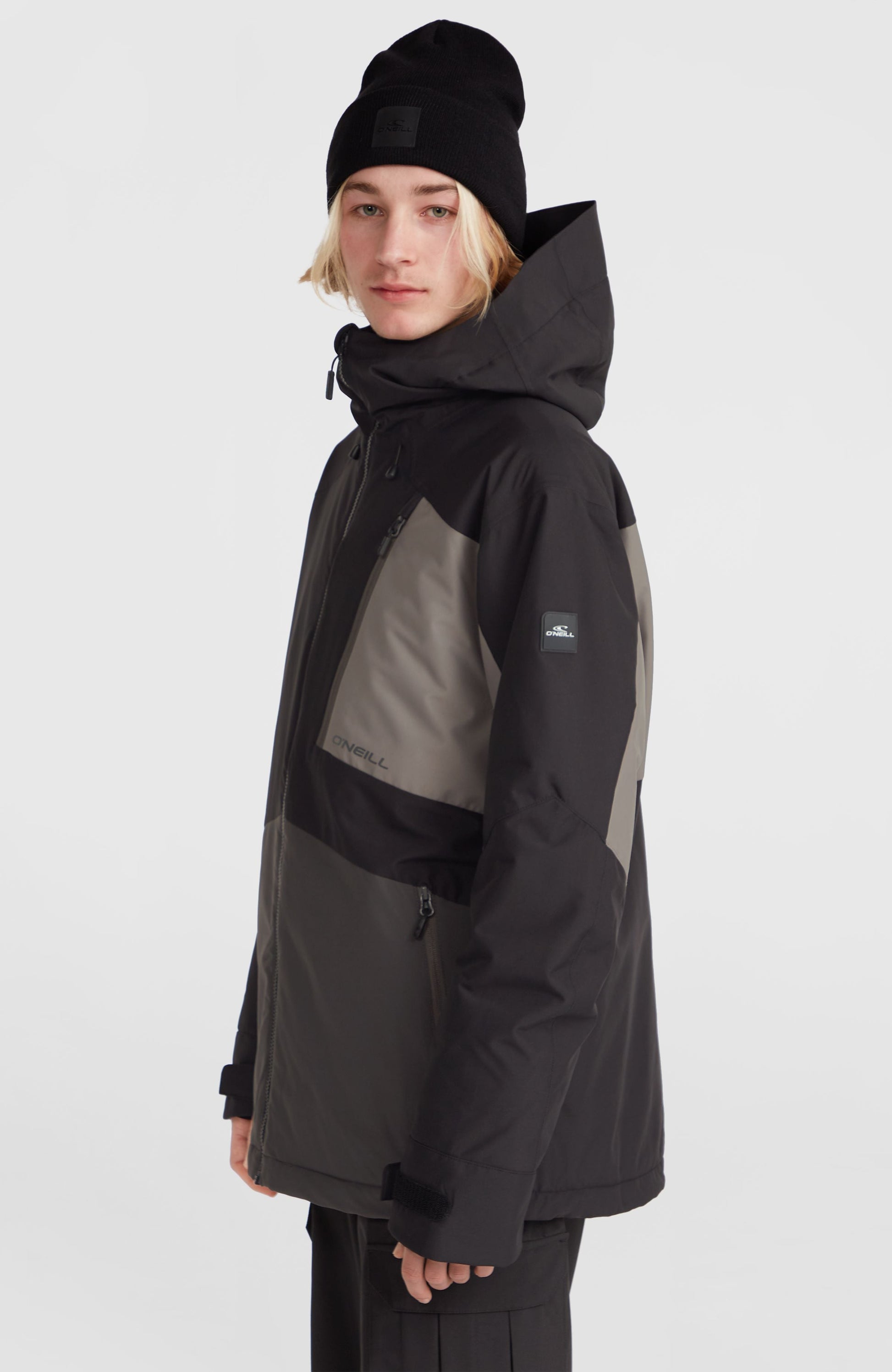 Hammer Block Snow Jacket Men Black Out Colour Block
