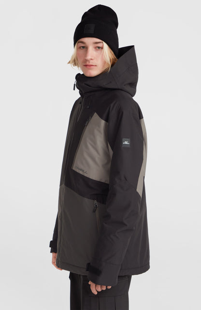 Hammer Block Snow Jacket Men Black Out Colour Block