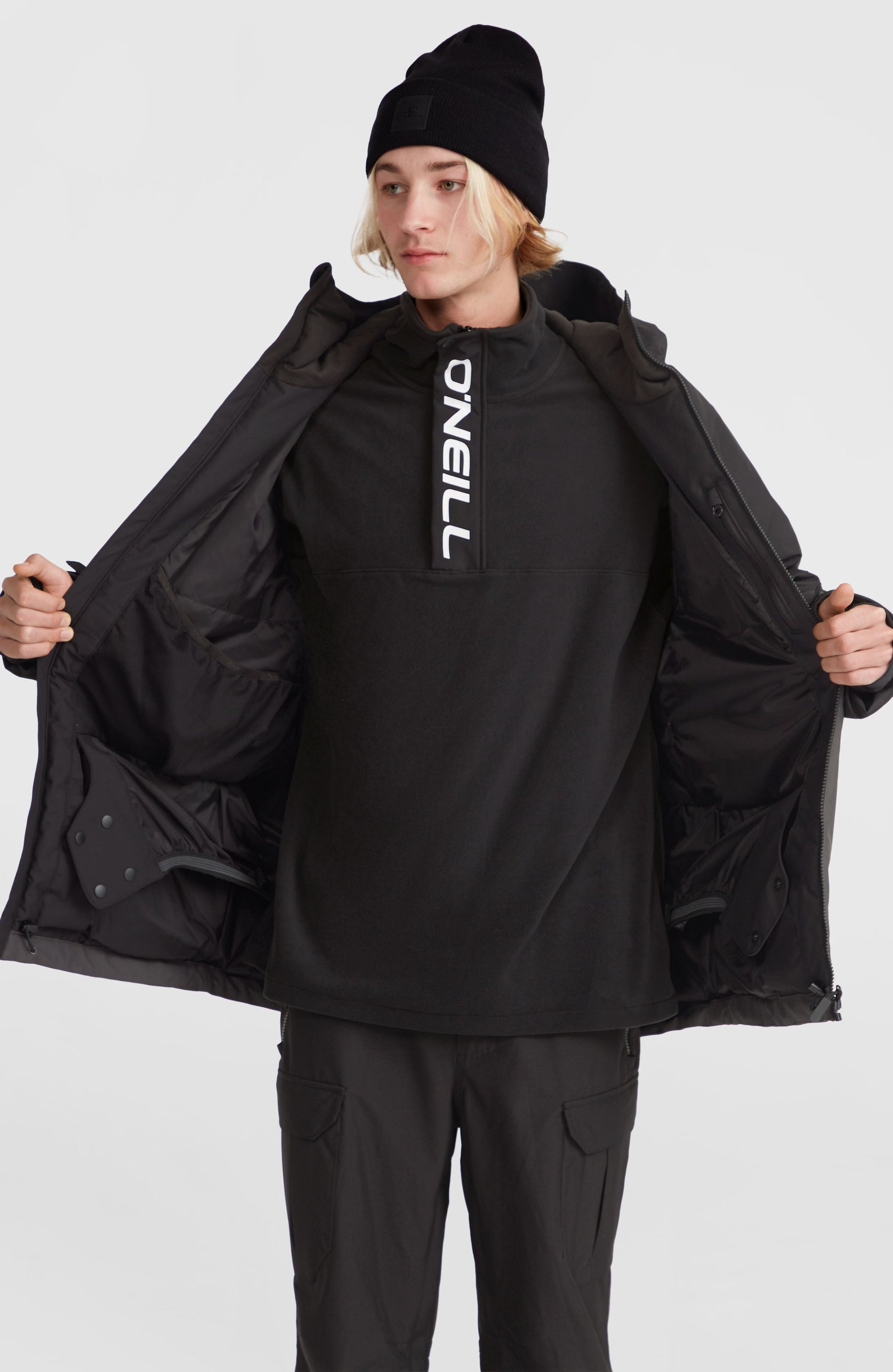 Hammer Block Snow Jacket Men Black Out Colour Block