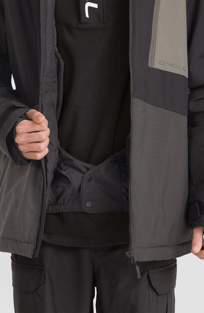 Hammer Block Snow Jacket Men Black Out Colour Block