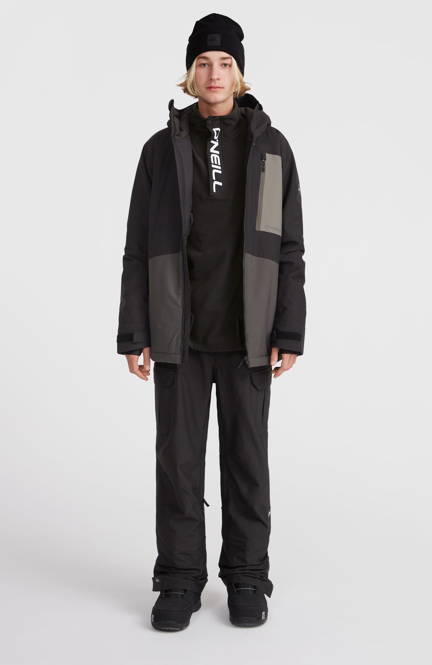 Hammer Block Snow Jacket Men Black Out Colour Block