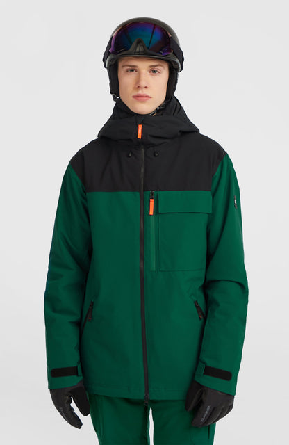 FWC'Peak Snow Jacket Men Emerald Envy Colour Block
