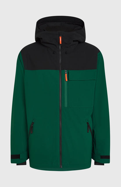 FWC'Peak Snow Jacket Men Emerald Envy Colour Block