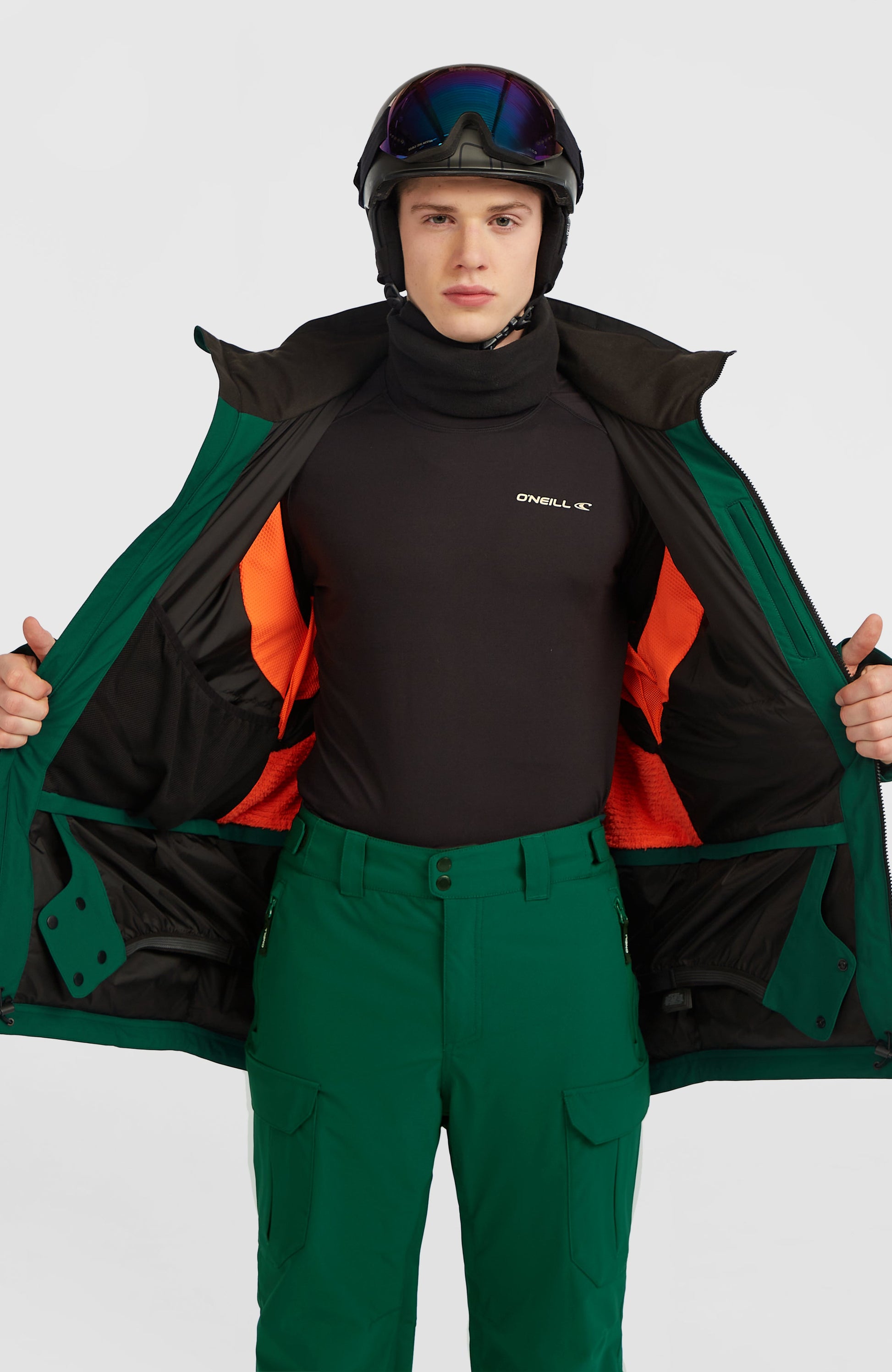 FWC'Peak Snow Jacket Men Emerald Envy Colour Block
