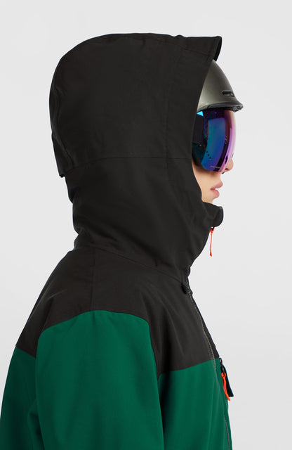 FWC'Peak Snow Jacket Men Emerald Envy Colour Block