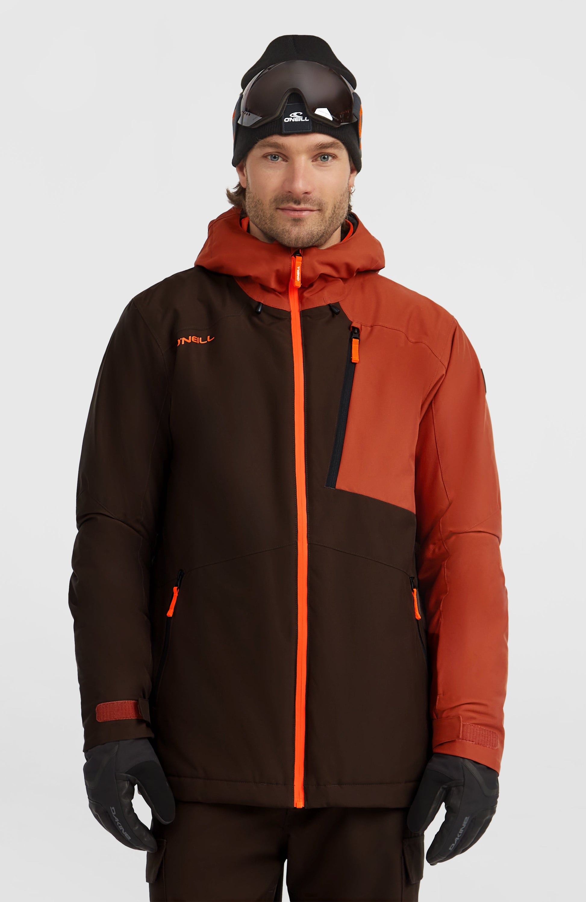 FWC'Cruz Block Snow Jacket Men Coffee Bean Colour Block