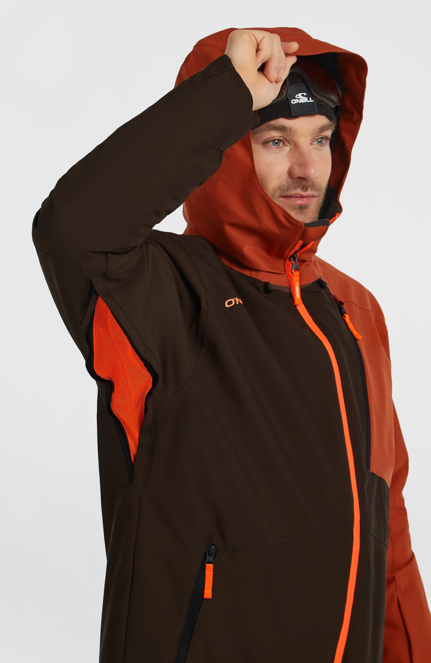 FWC'Cruz Block Snow Jacket Men Coffee Bean Colour Block