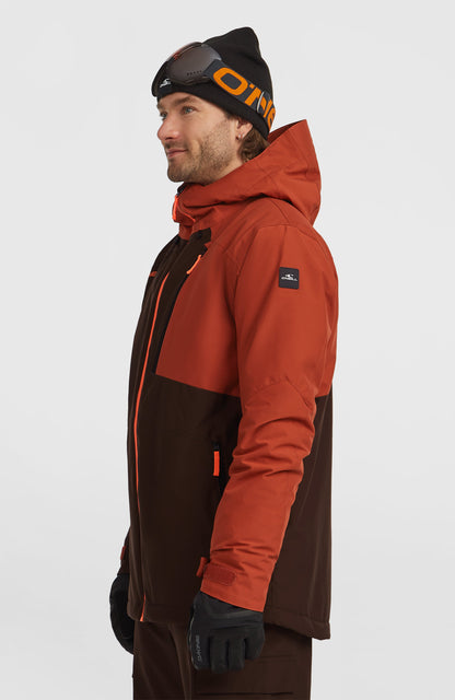 FWC'Cruz Block Snow Jacket Men Coffee Bean Colour Block