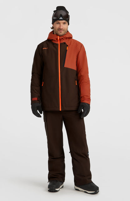 FWC'Cruz Block Snow Jacket Men Coffee Bean Colour Block