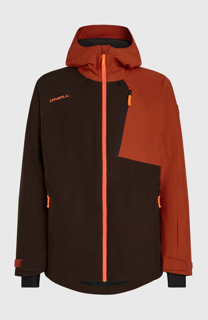 FWC'Cruz Block Snow Jacket Men Coffee Bean Colour Block