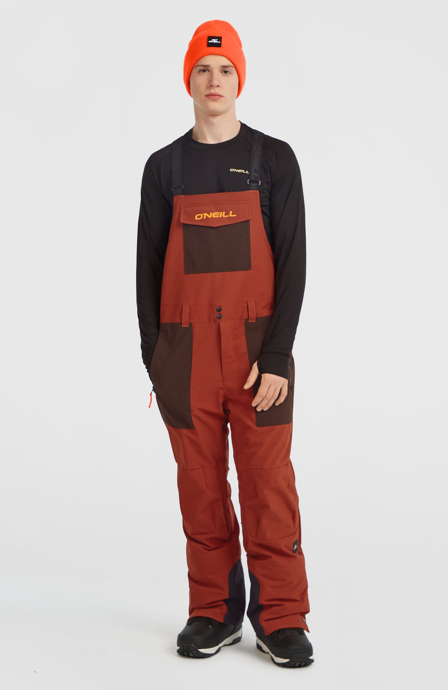 FWC'Peak Bib Snow Pants Men Bonfire Colour Block