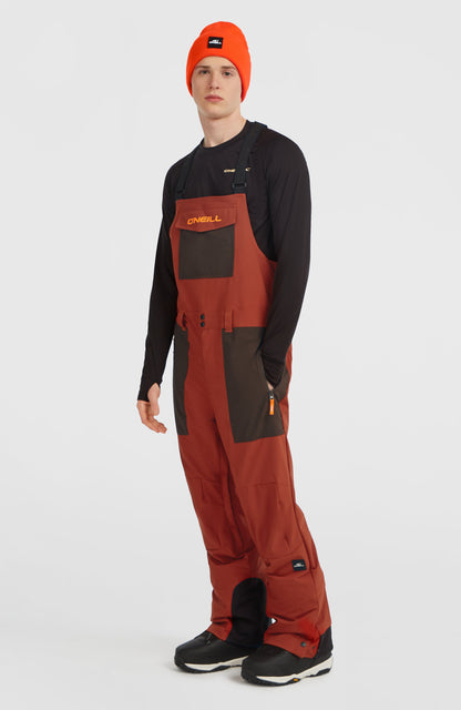 FWC'Peak Bib Snow Pants Men Bonfire Colour Block