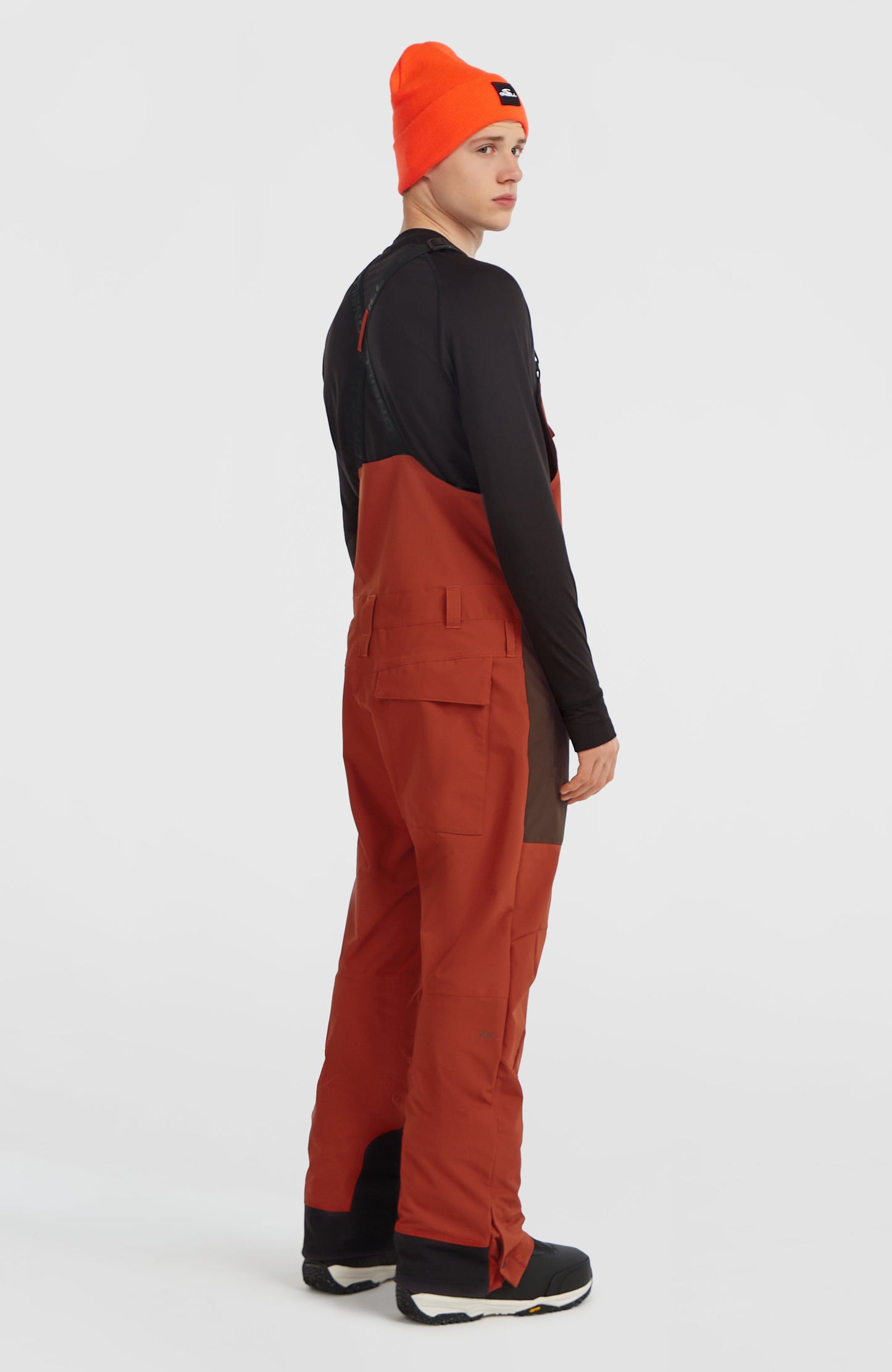 FWC'Peak Bib Snow Pants Men Bonfire Colour Block