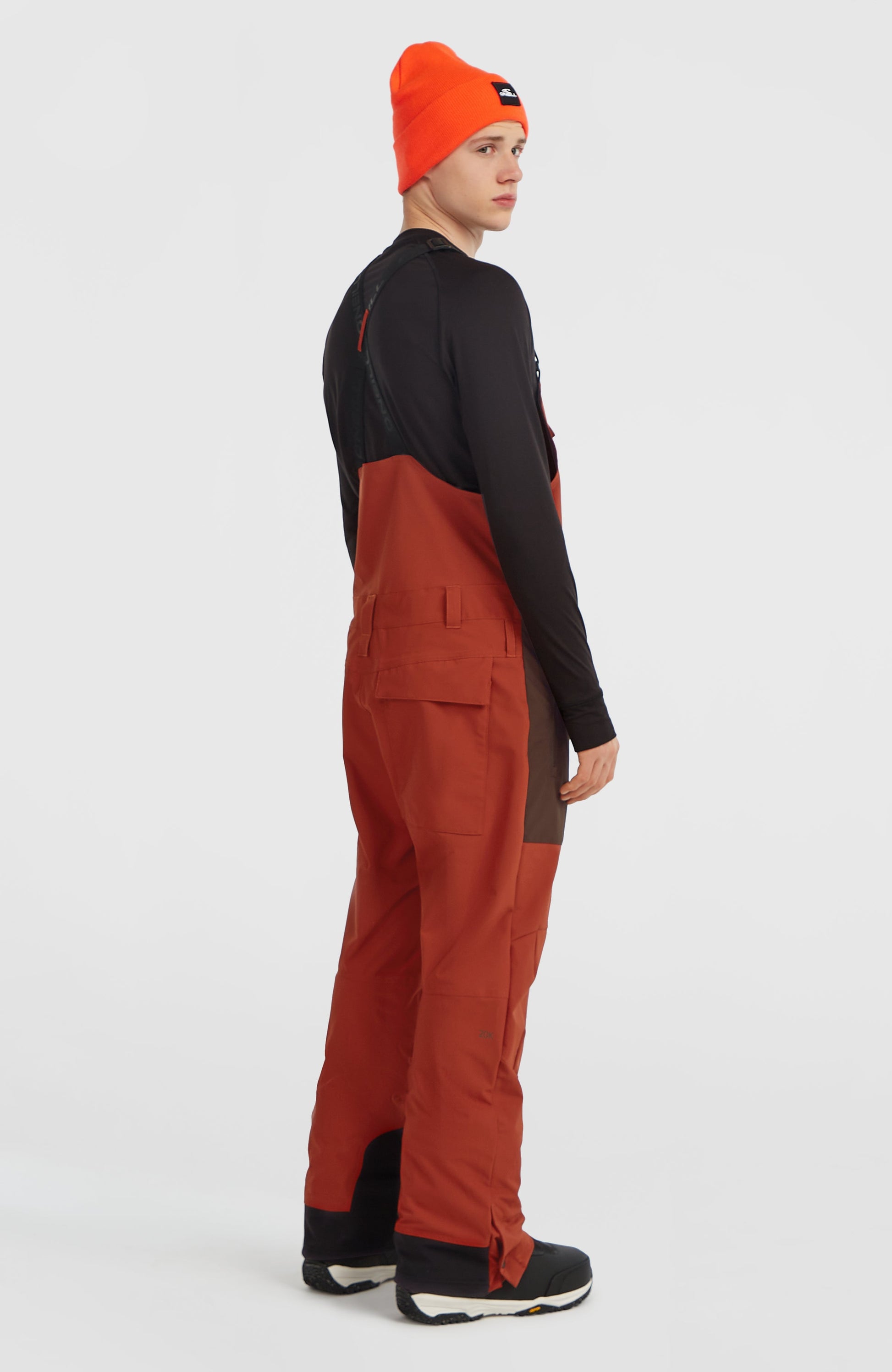 FWC'Peak Bib Snow Pants Men Bonfire Colour Block
