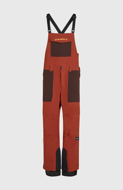 FWC'Peak Bib Snow Pants Men Bonfire Colour Block