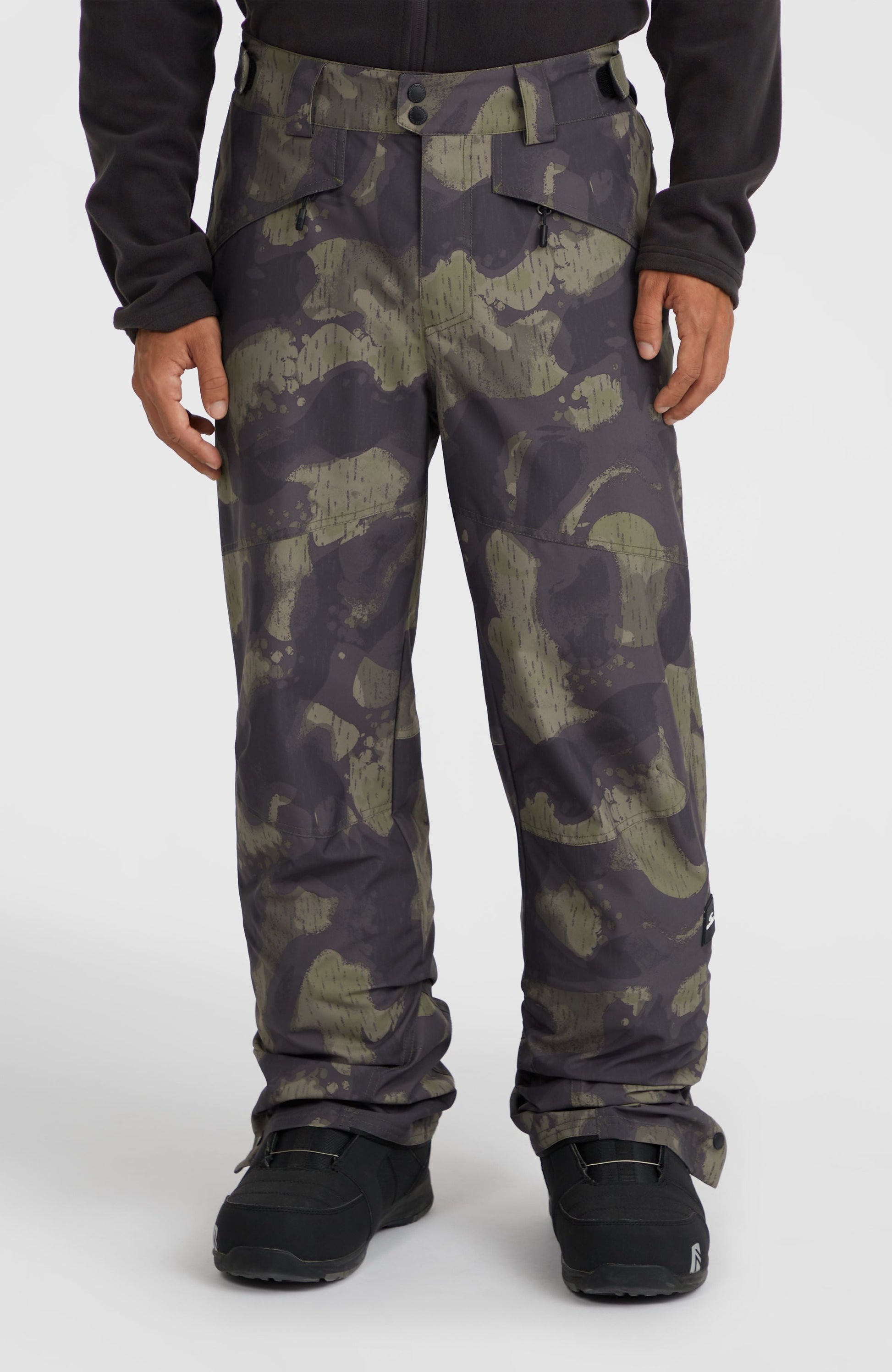 Hammer Regular Snow Pants Men Black Night Camo