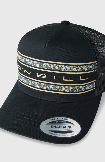 O'Neill Flower Trucker Cap Men Black Out