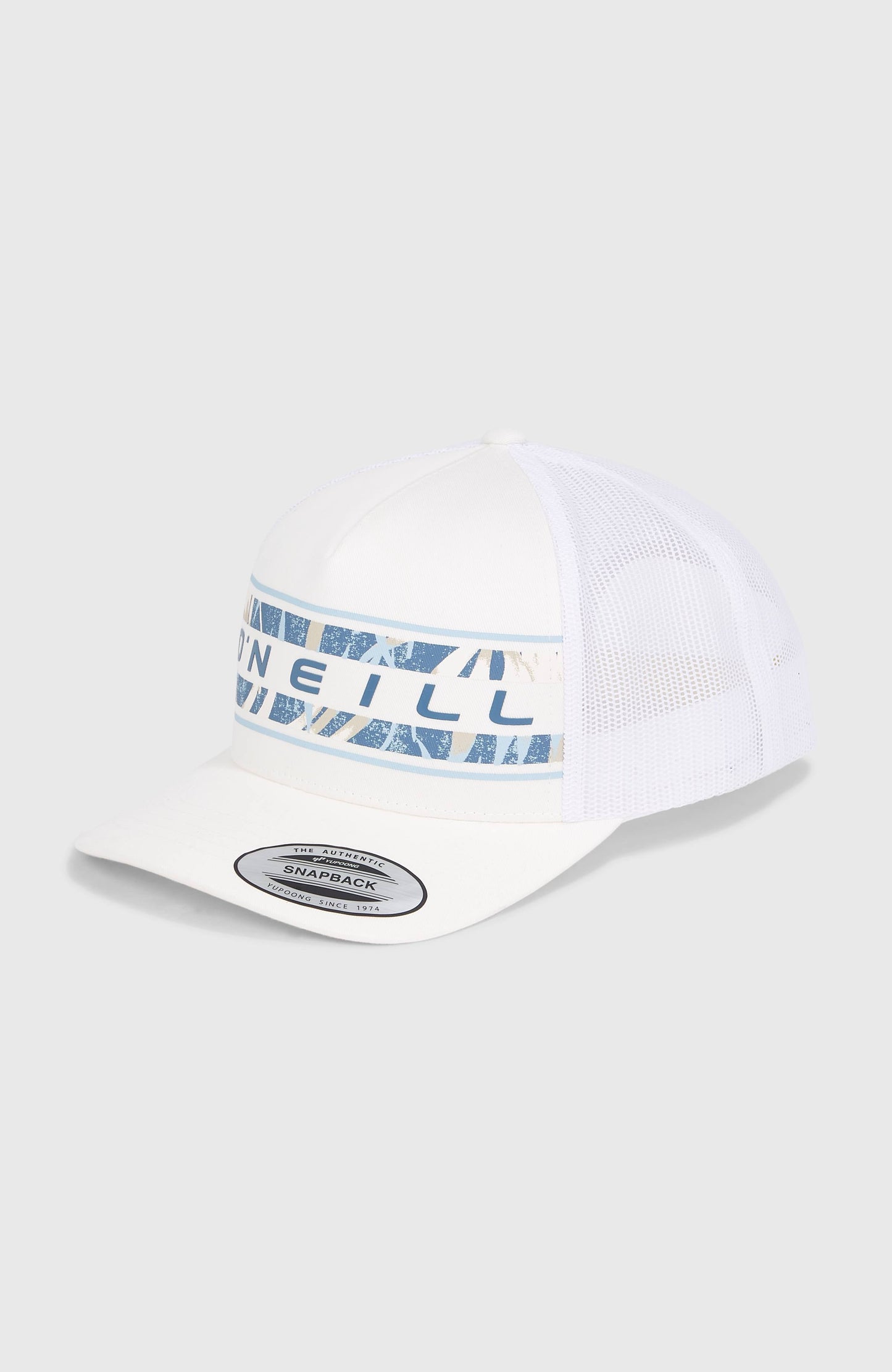 Flower Trucker Cap Men Snow White